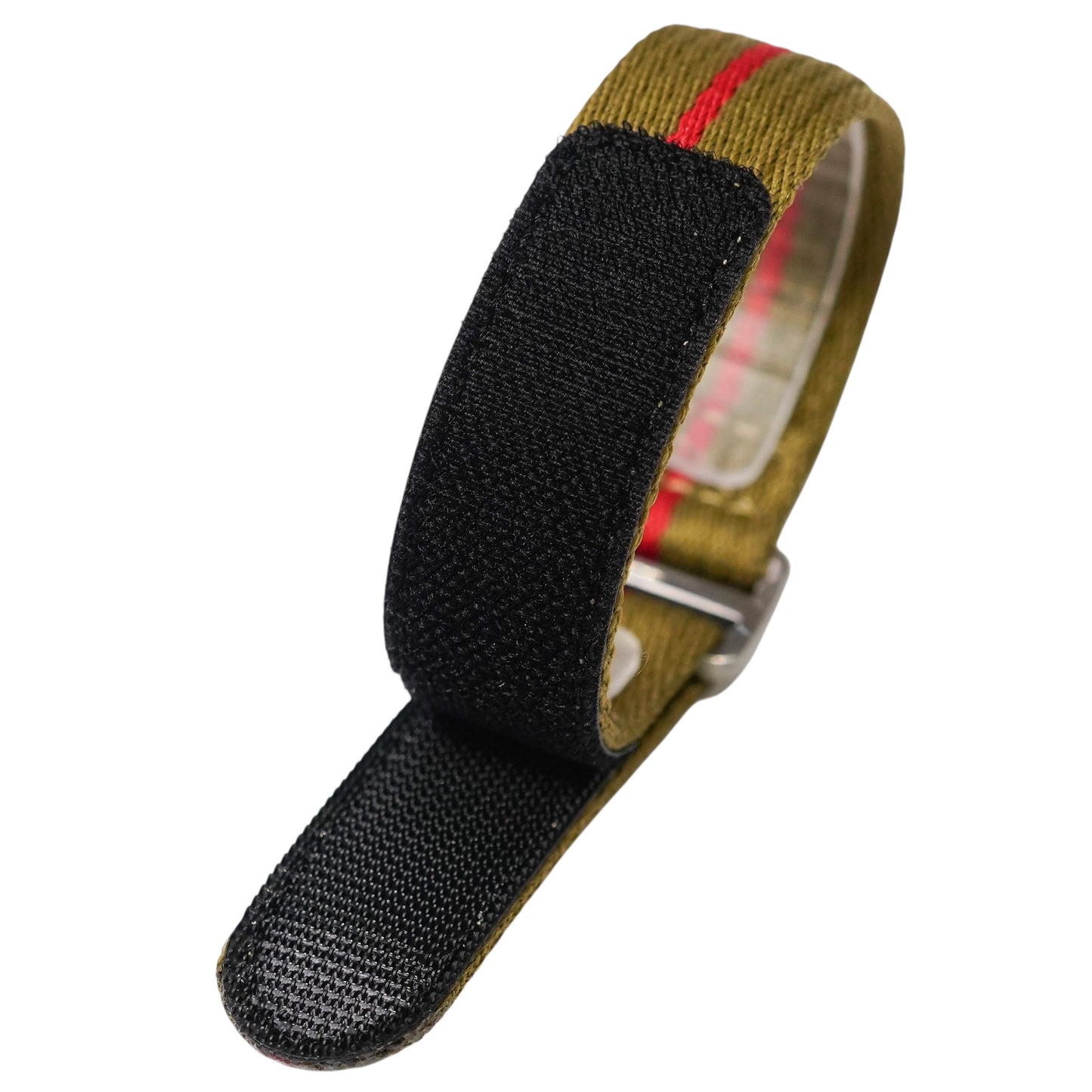 7B - Green/red Velcro Nylons Fabric NATO strap