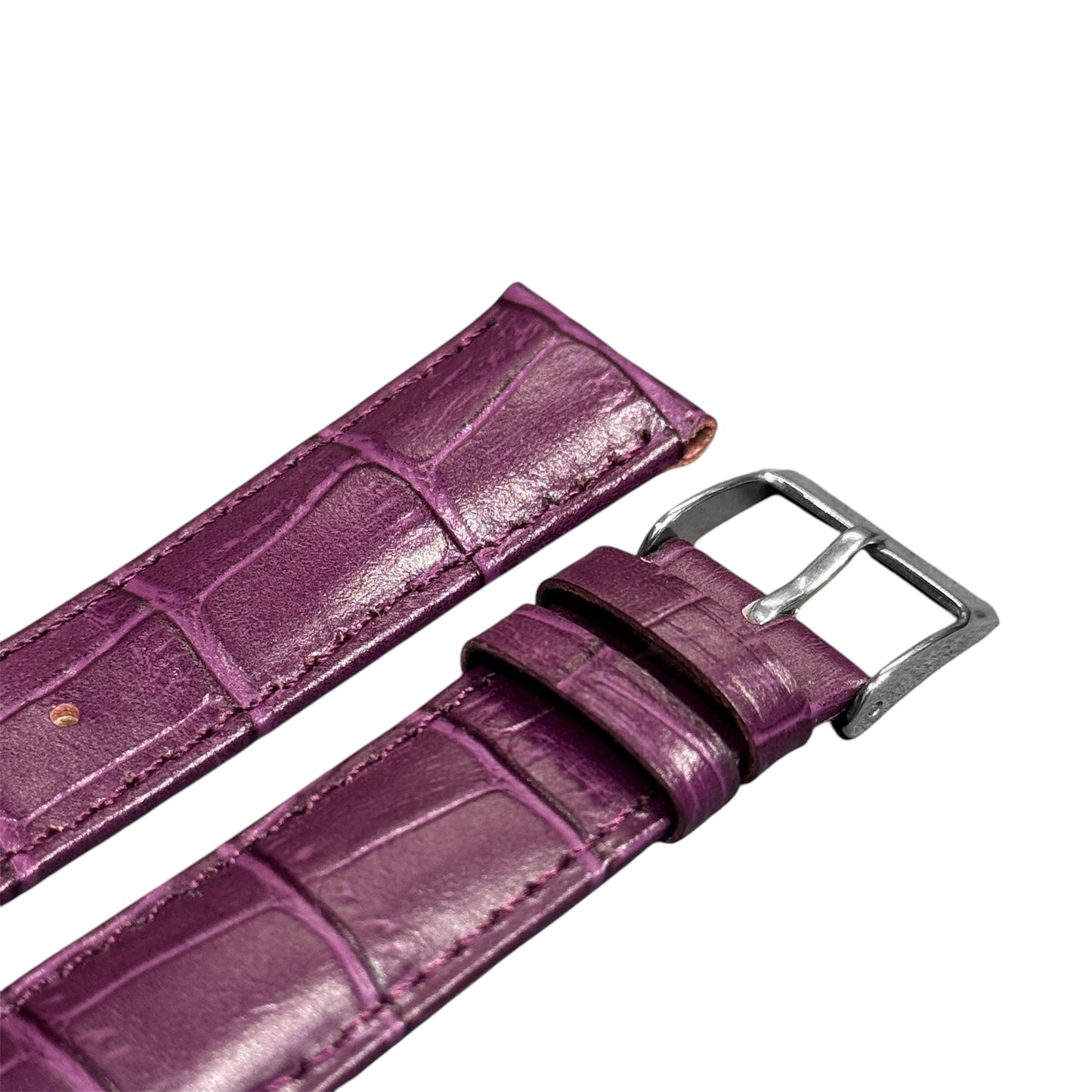 7A - Dark purple genuine leather strap