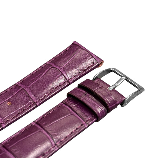 7A - Dark purple genuine leather strap