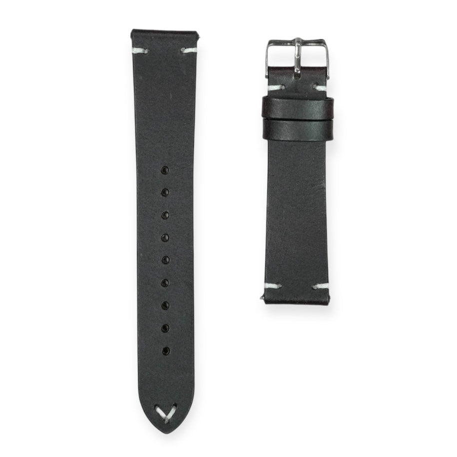 112 - Calf leather strap Black