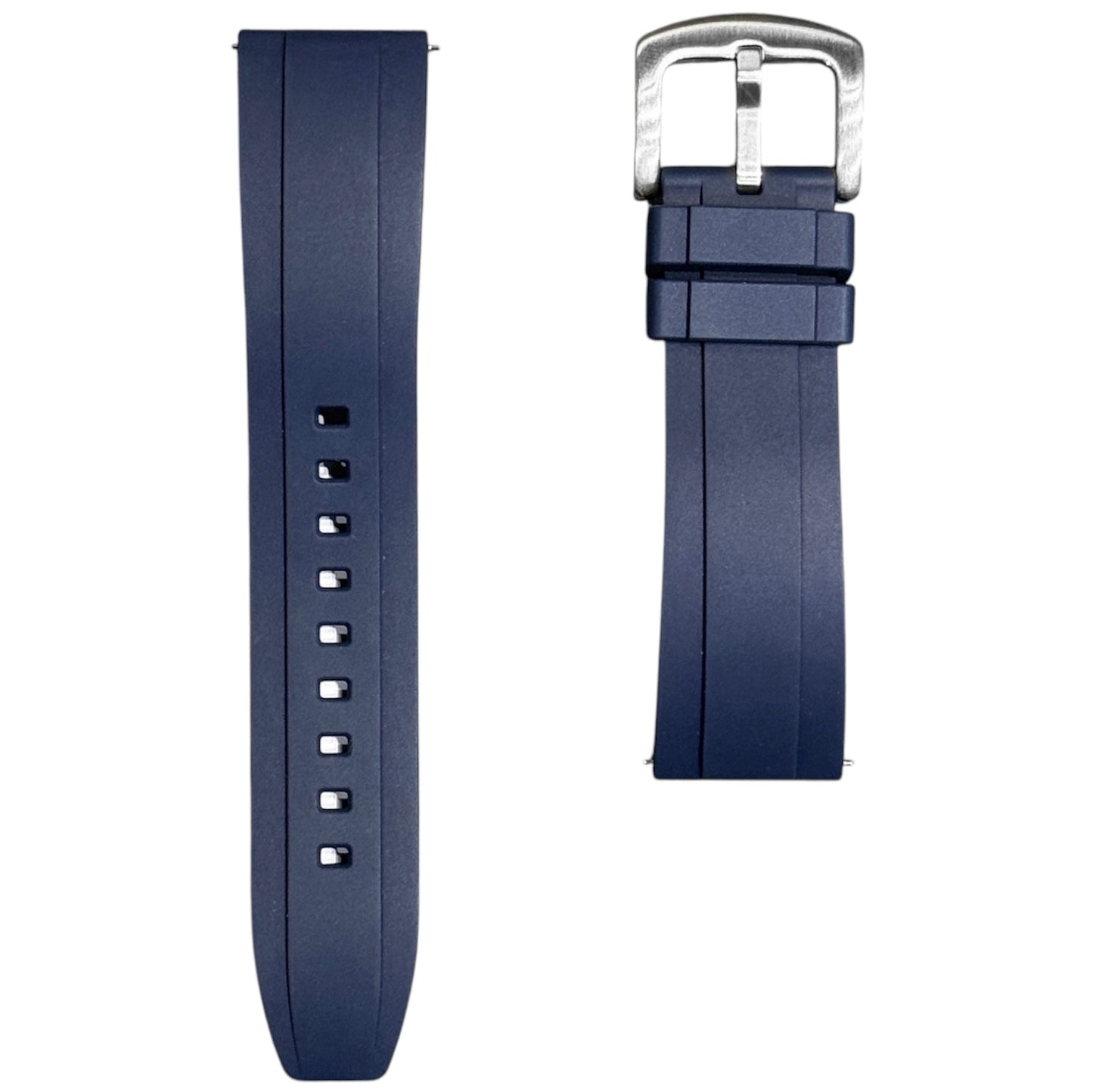 615P - Navy blue FKM Rubber strap