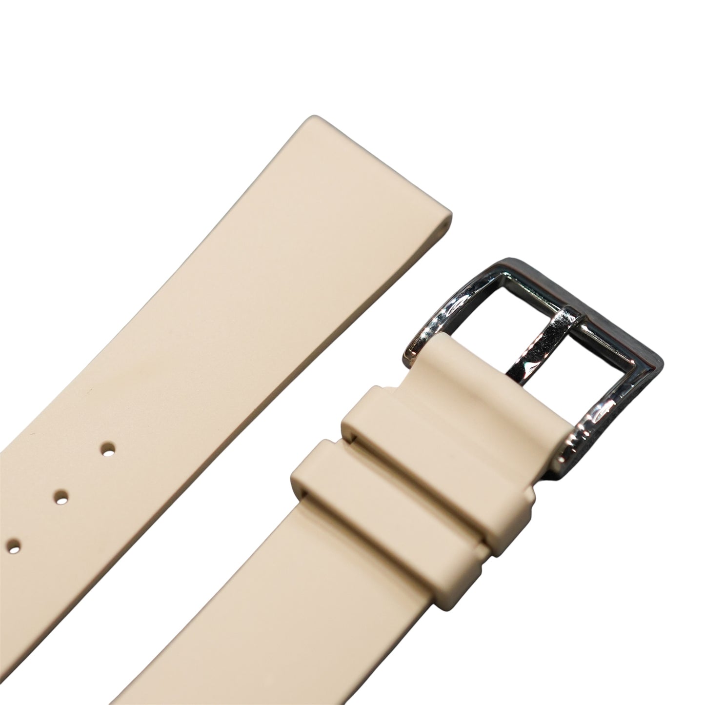 XSFKM - Beige Short length FKM Rubber strap