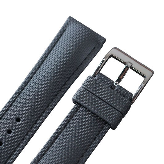 388 - Grey weave FKM Rubber strap