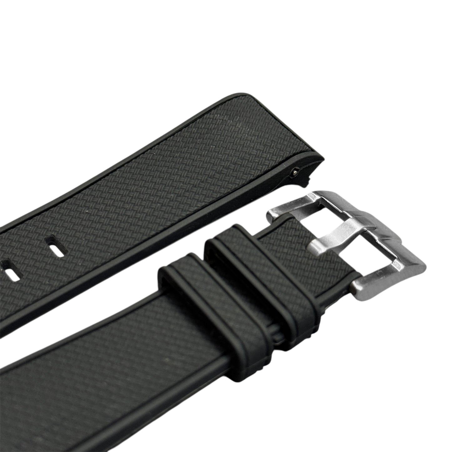 61M - Black Rubber strap