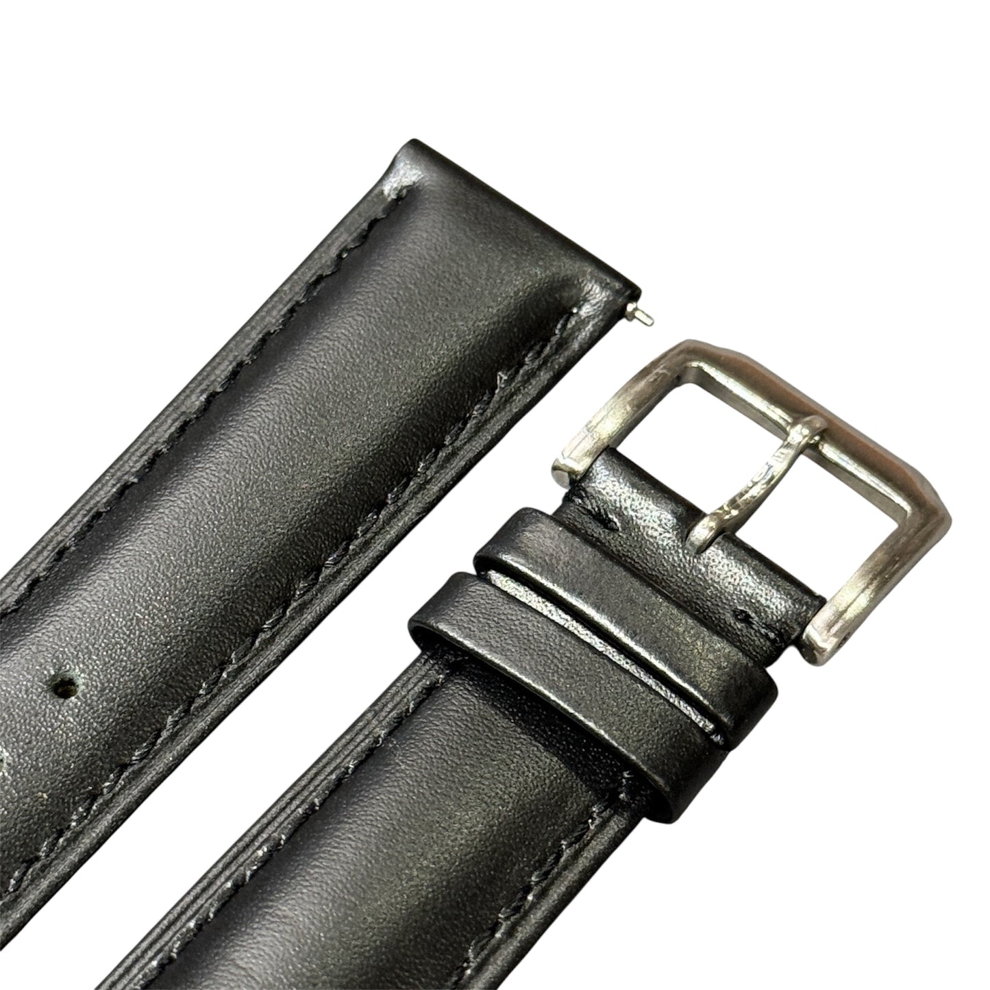 2A - Black Genuine leather strap