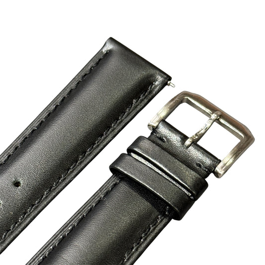 2A - Black Genuine leather strap