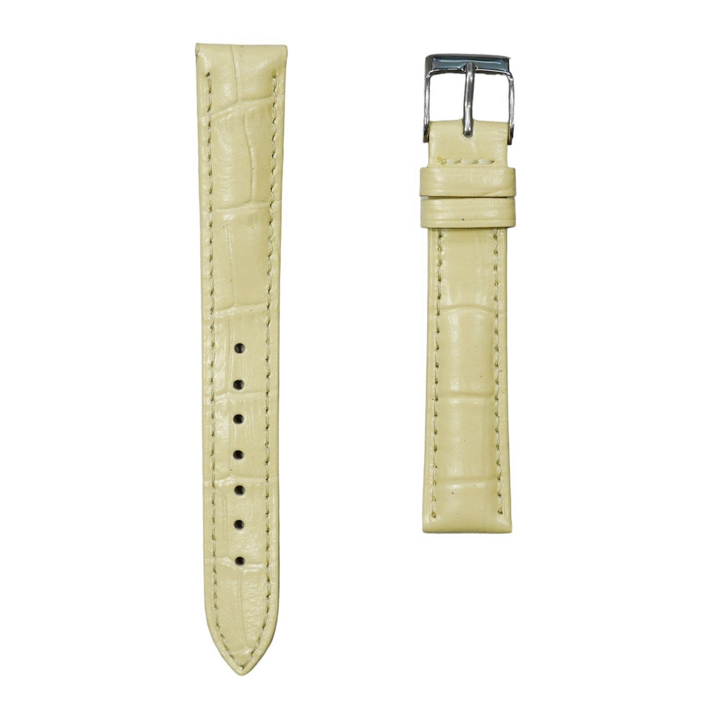 7A - Off white genuine leather strap