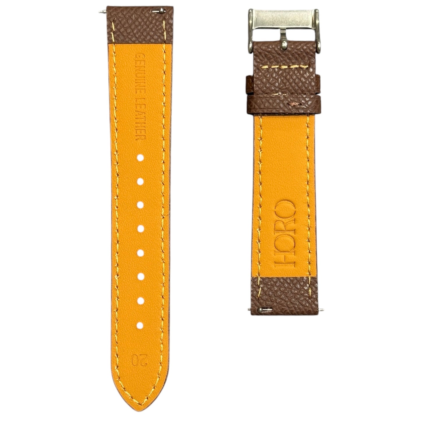 258D - Choco Brown Epsom strap