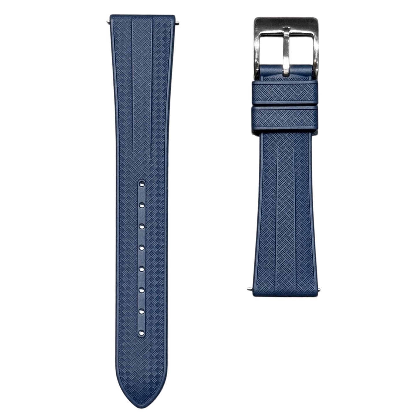904 - Navy blue FKM Rubber strap