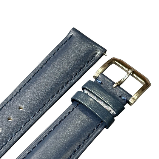 2A - Dark blue Genuine leather strap