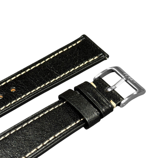 A33 - Shiny Black Calf strap