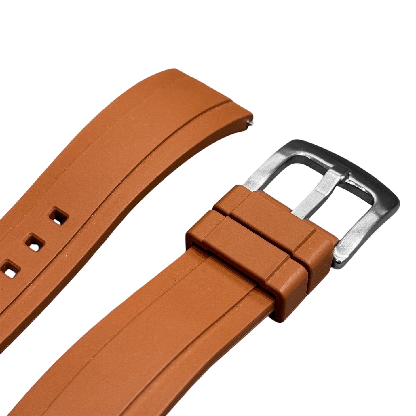 615P - Brown FKM Rubber strap