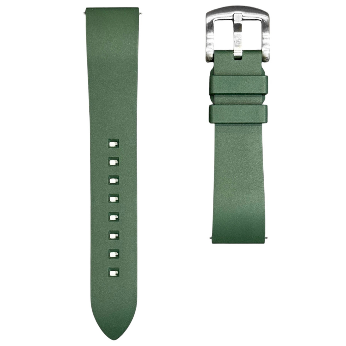 98D - Forest Green Rubber strap