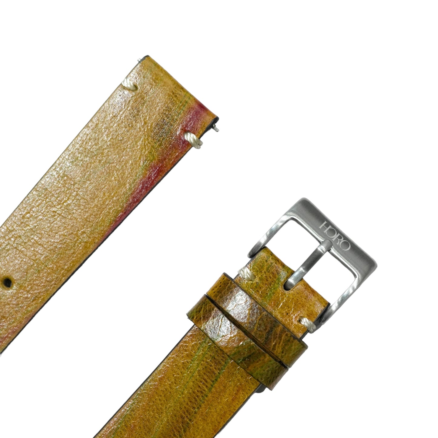 276c - Calf leather strap Orange Yellow