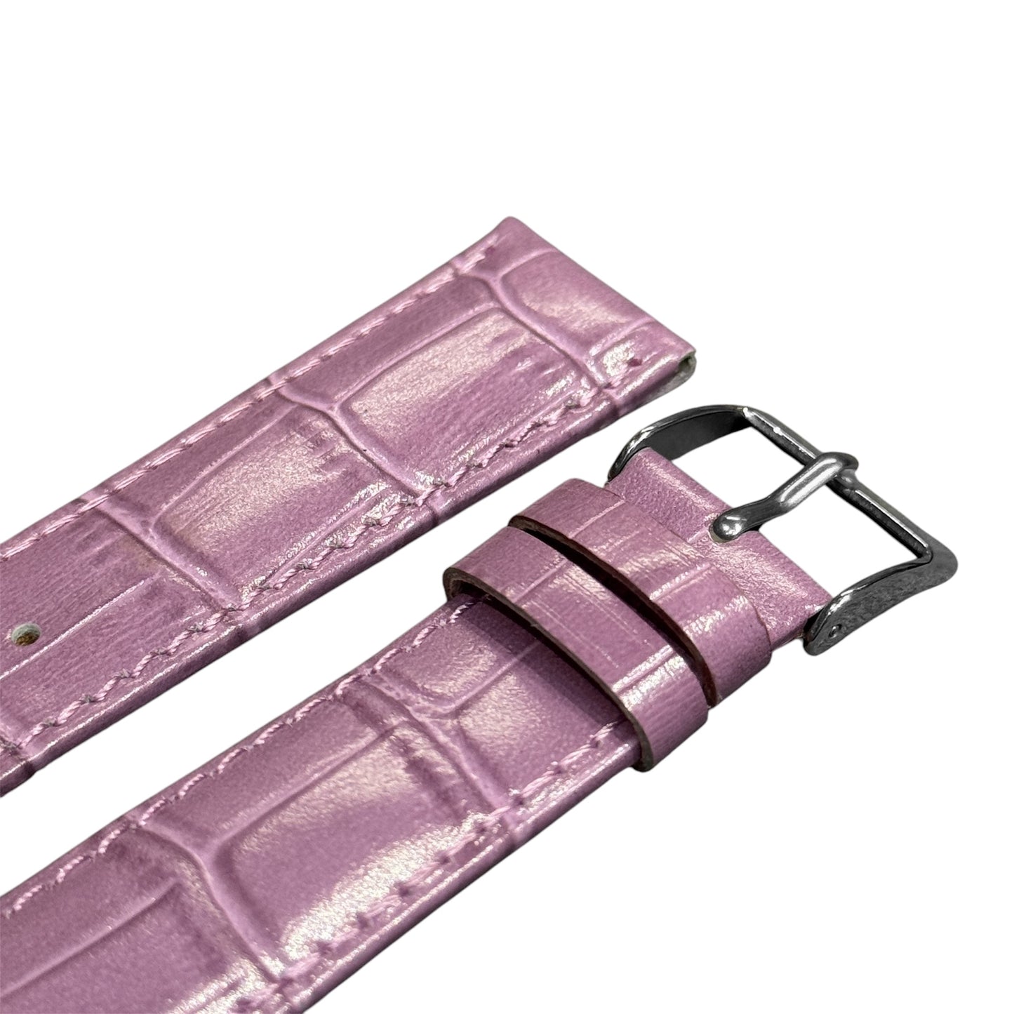 7A - Light purple genuine leather strap