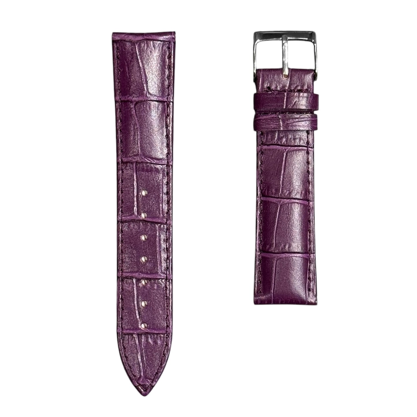 7A - Dark purple genuine leather strap