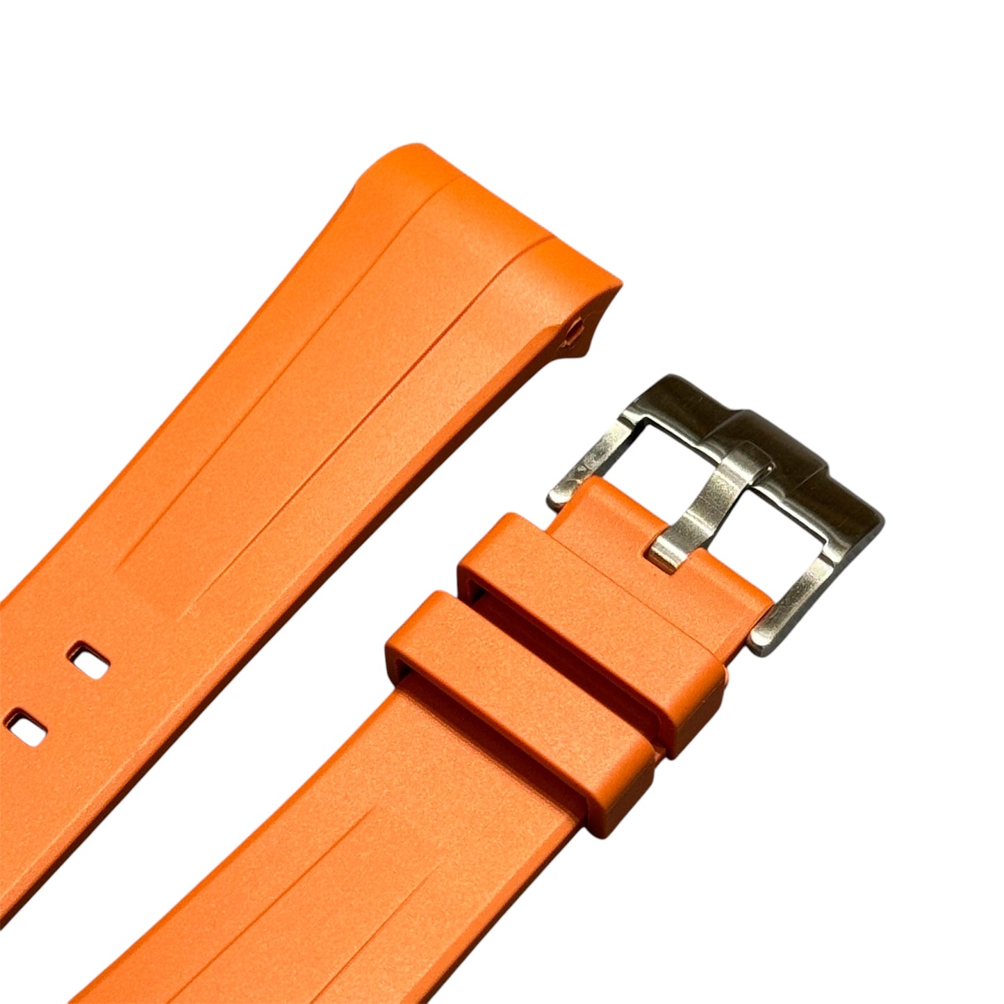 50F - Orange curve end Rubber strap for SW x BP Fifty fathoms
