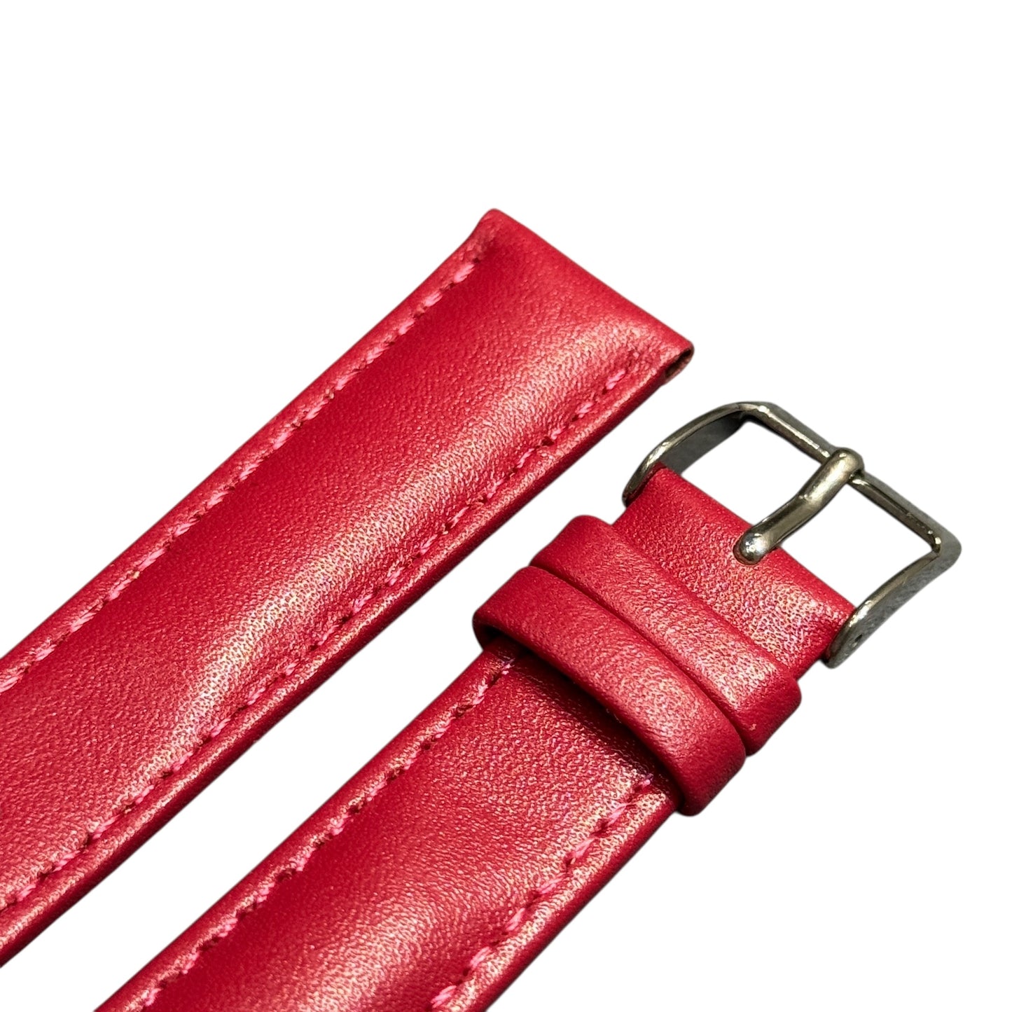 3A - Red Genuine leather strap