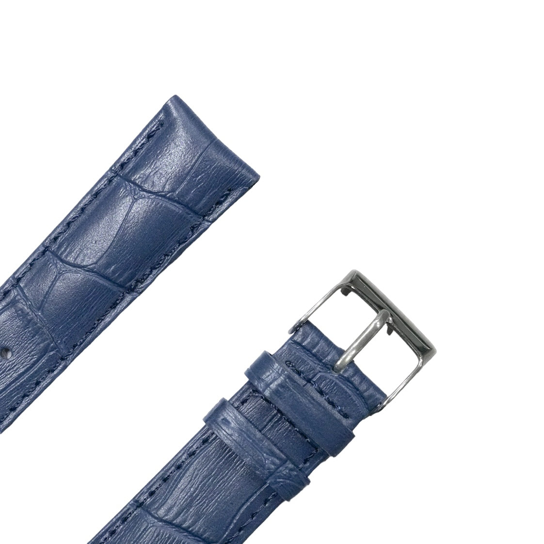 7A - Navy blue genuine leather strap