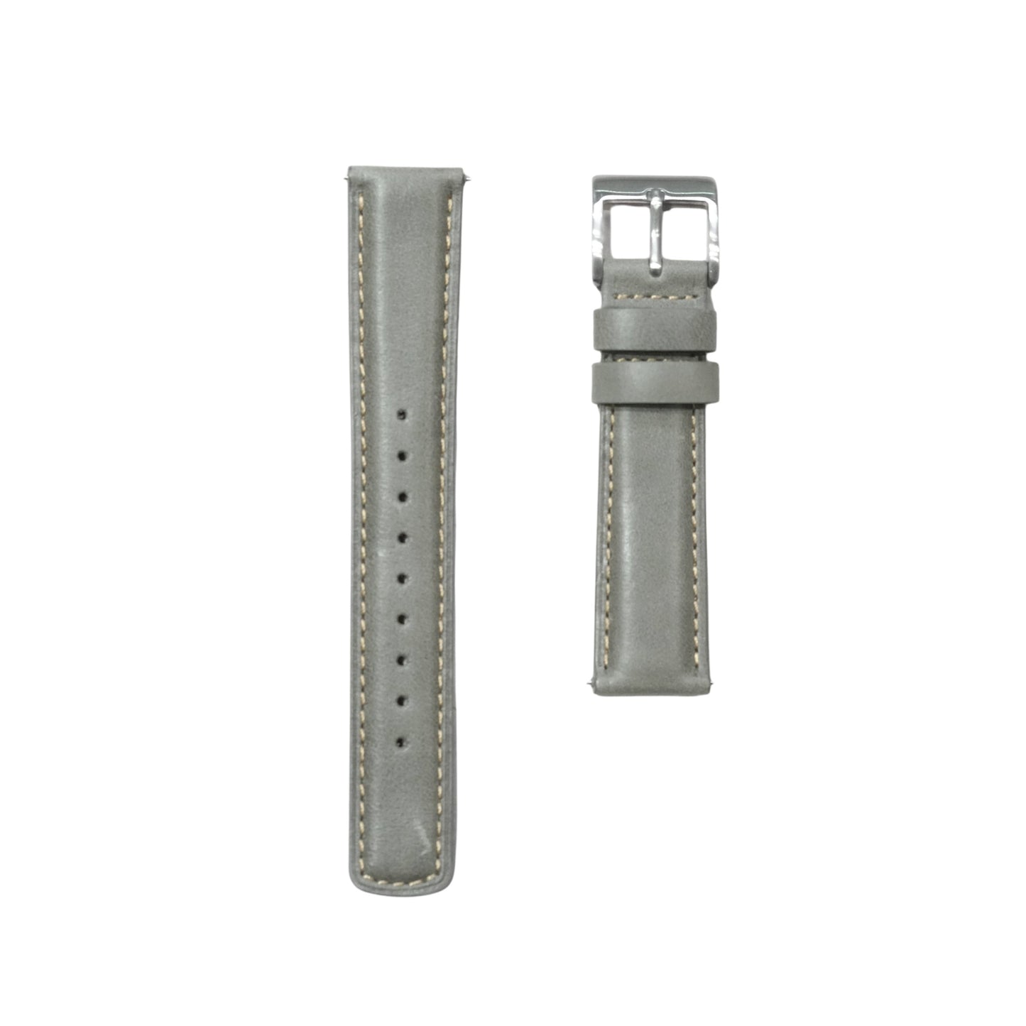 52A - Calf leather strap Grey