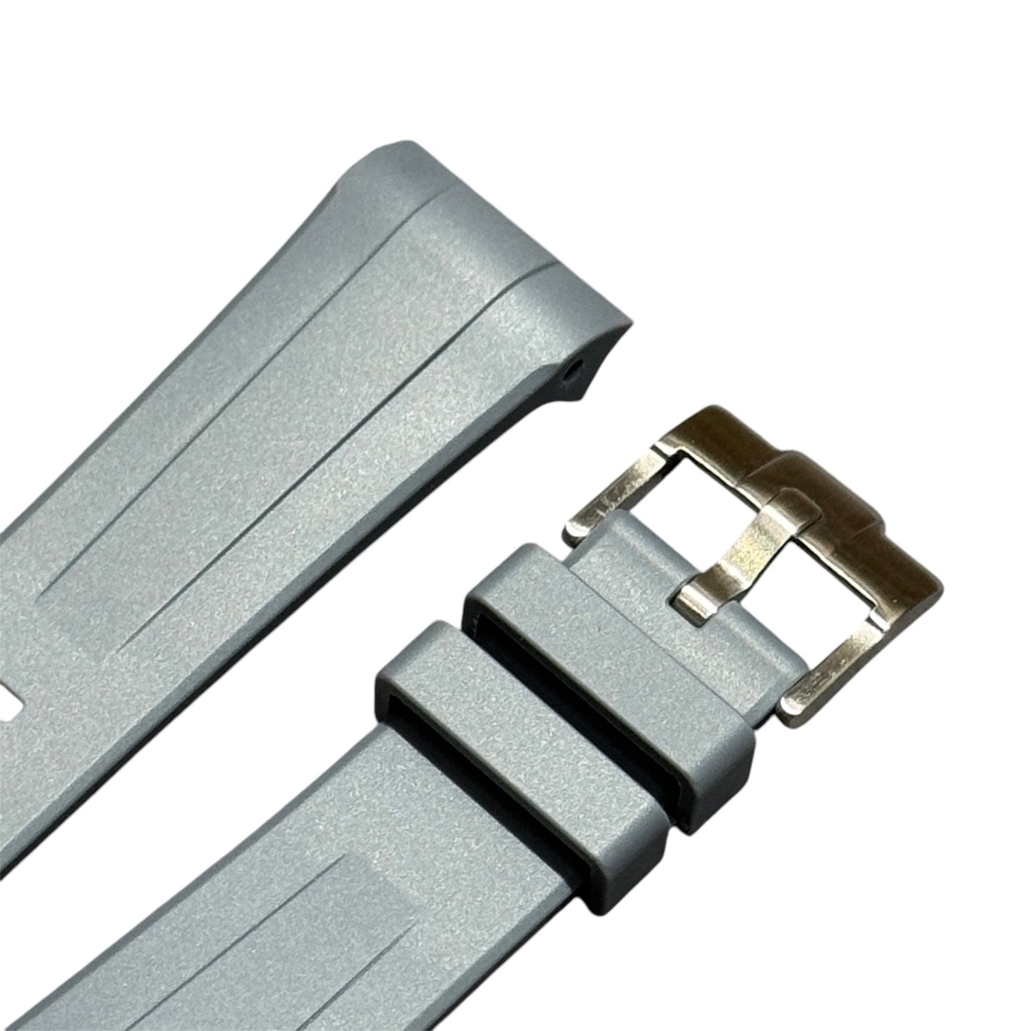 50F - Grey curve end Rubber strap for SW x BP Fifty fathoms