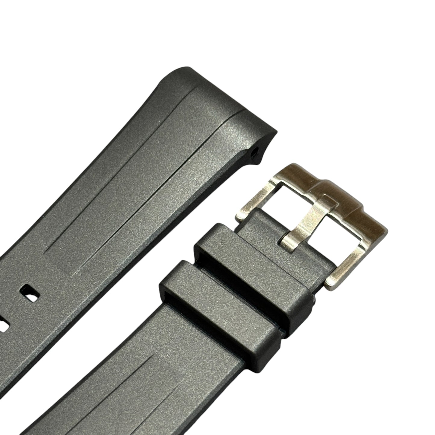 50F - Black curve end Rubber strap for SW x BP Fifty fathoms