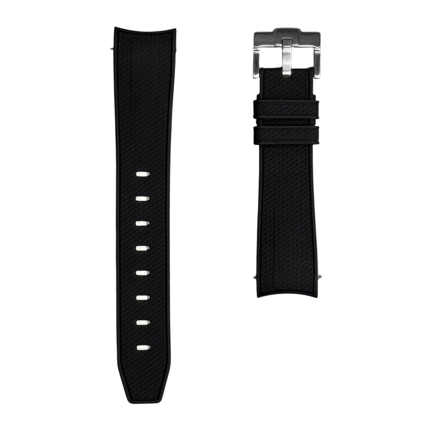 61M - Black Rubber strap