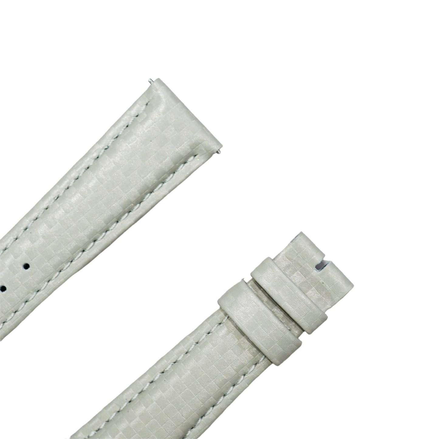 Hirsch Light grey Carbon fibre pattern strap