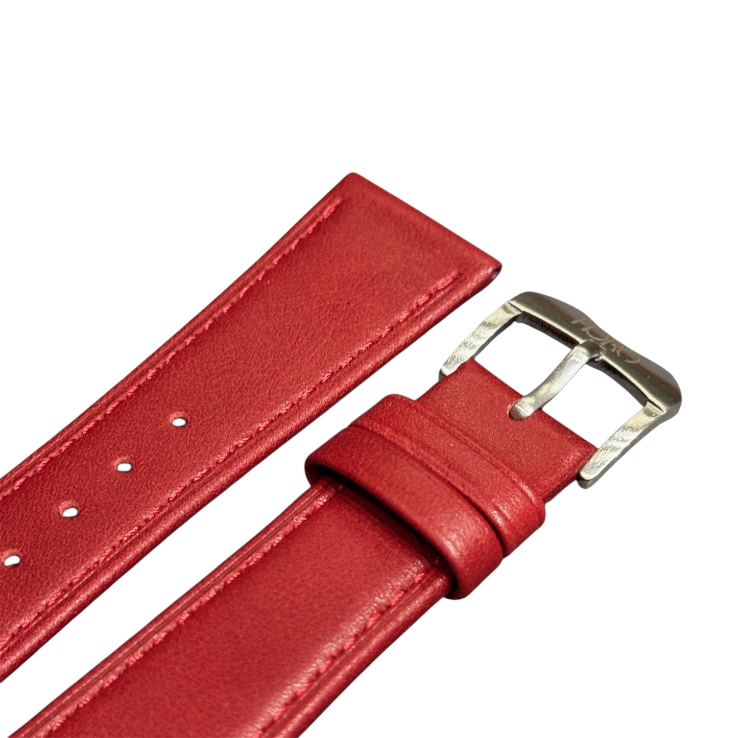908 - Red Flat calf strap
