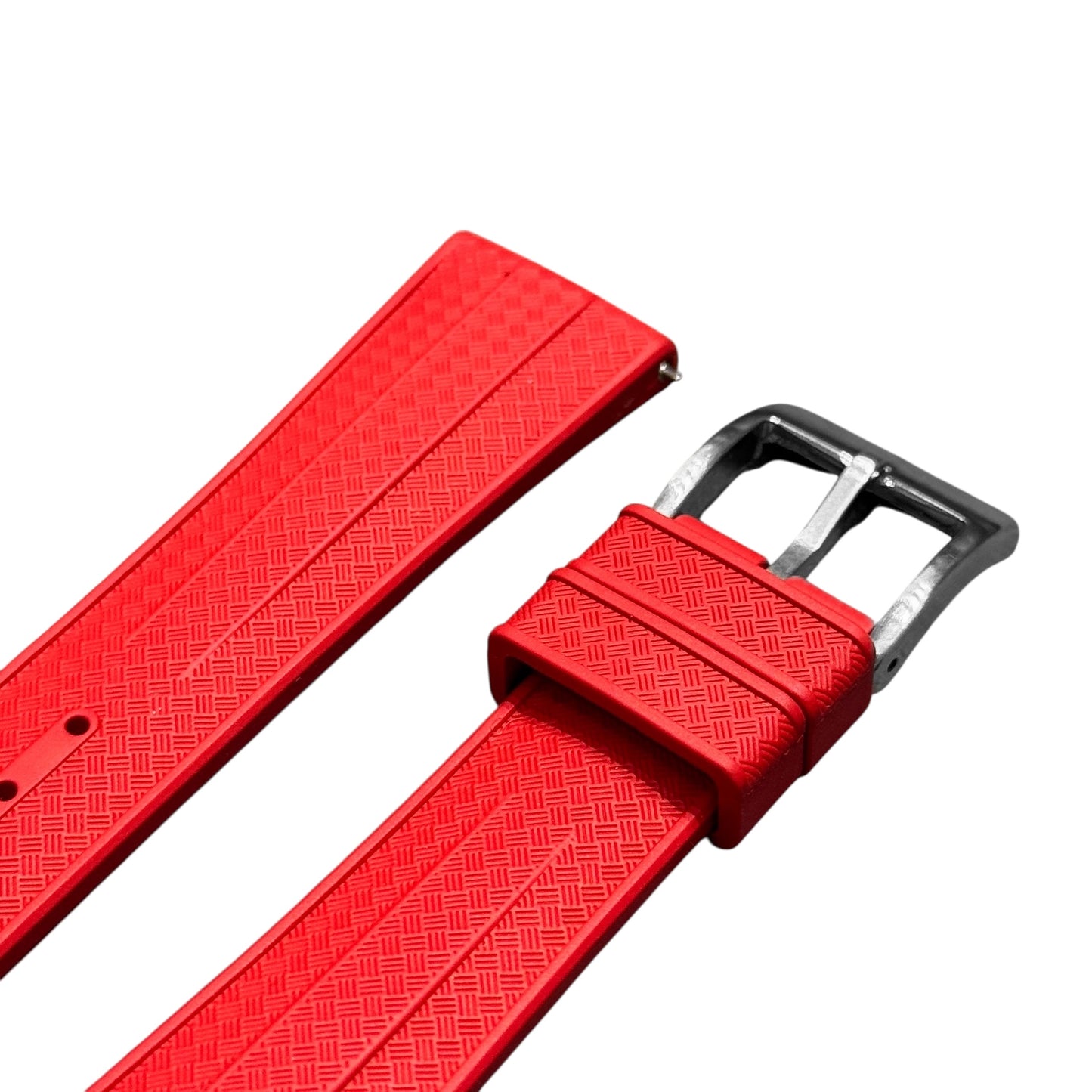 904 - Fire red FKM Rubber strap