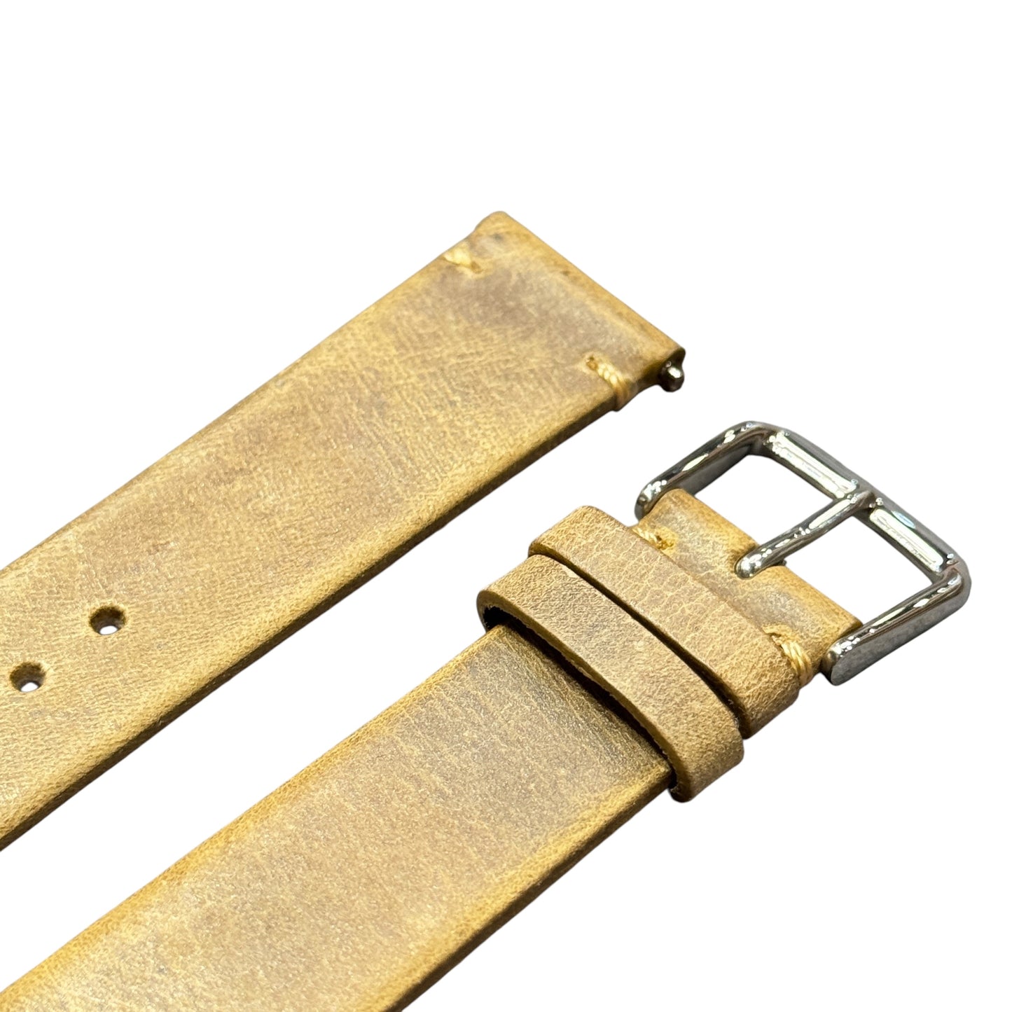 102 - Vintage calf leather strap Beige