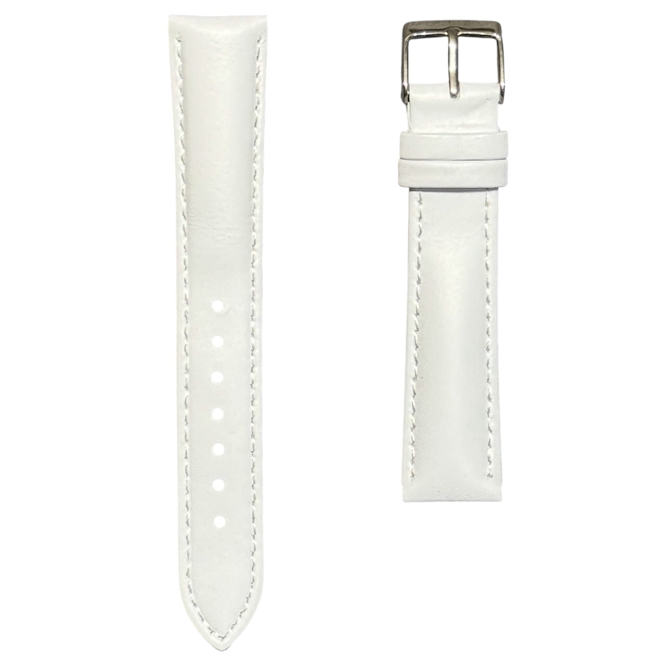 3A - White Genuine leather strap