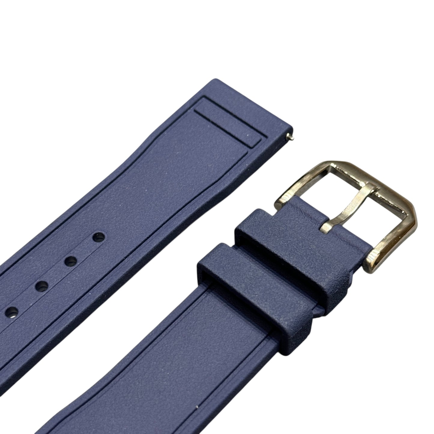 607 - Navy blue FKM Rubber strap