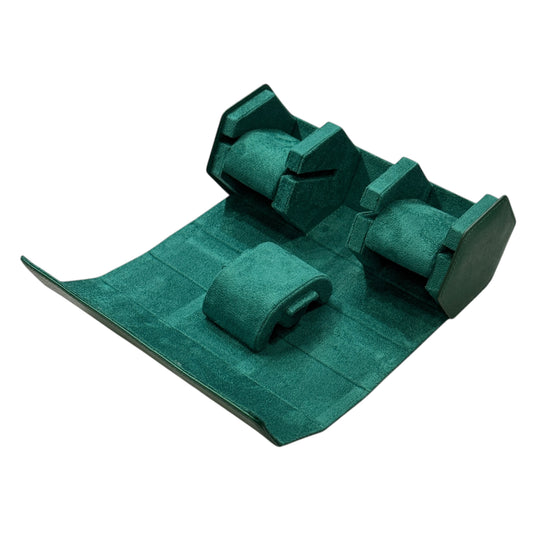 Hexagon Green travel case for 3 watches