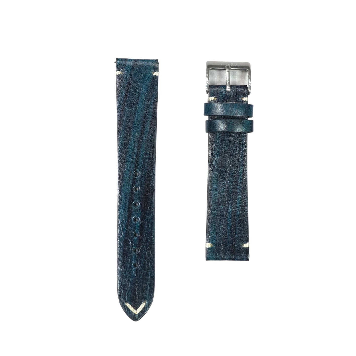 276c - Calf leather strap Blue