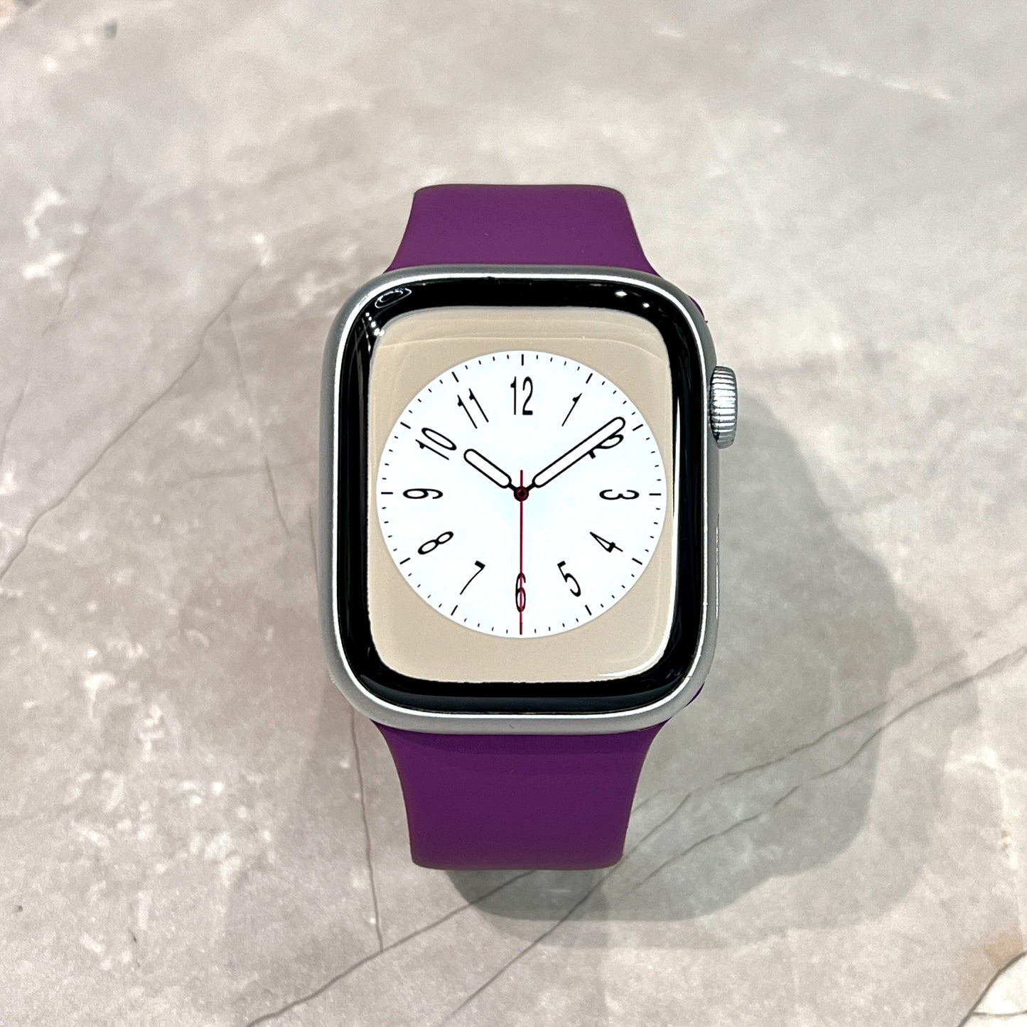Purple Silicone rubber strap for Apple Watch