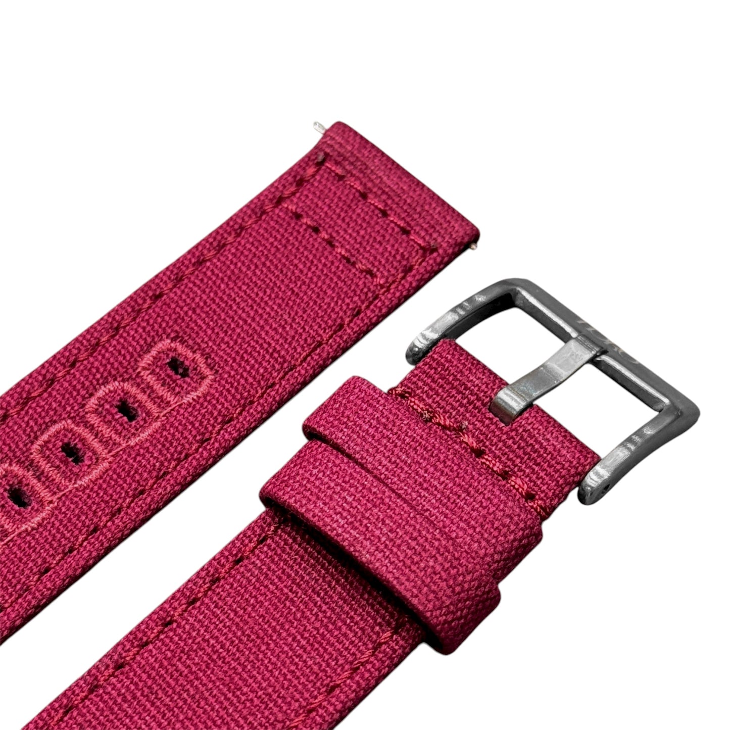 11M - Cherry Red Canvas Strap