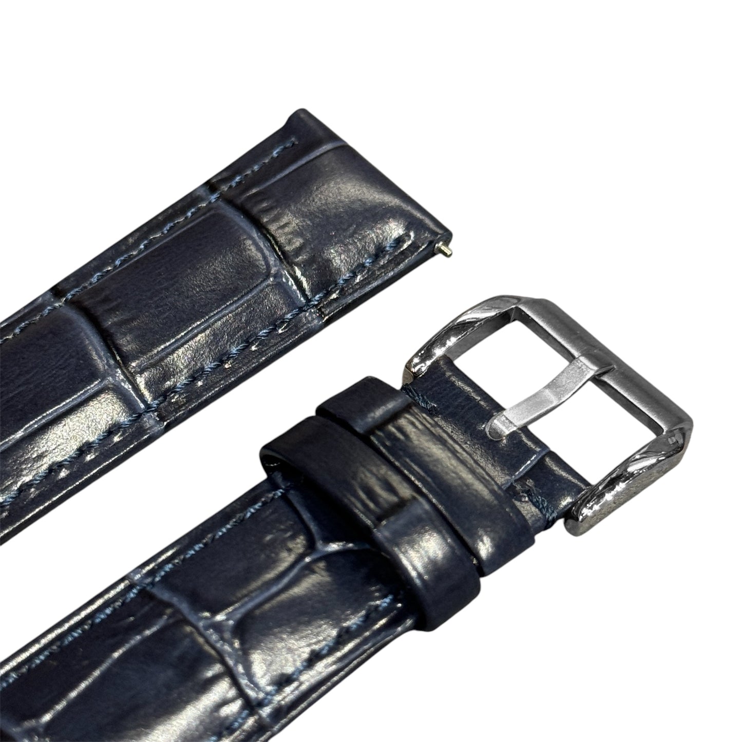 5A - Navy Genuine leather strap