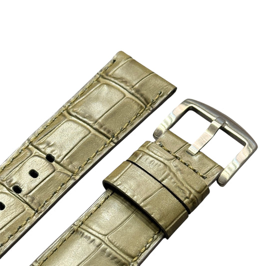 4A - Greenish grey Genuine leather strap
