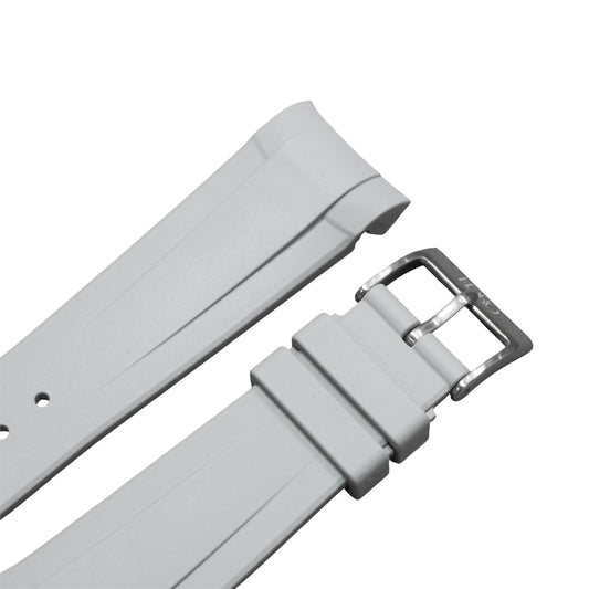 41B - Grey Curve end FKM Rubber strap for BB41