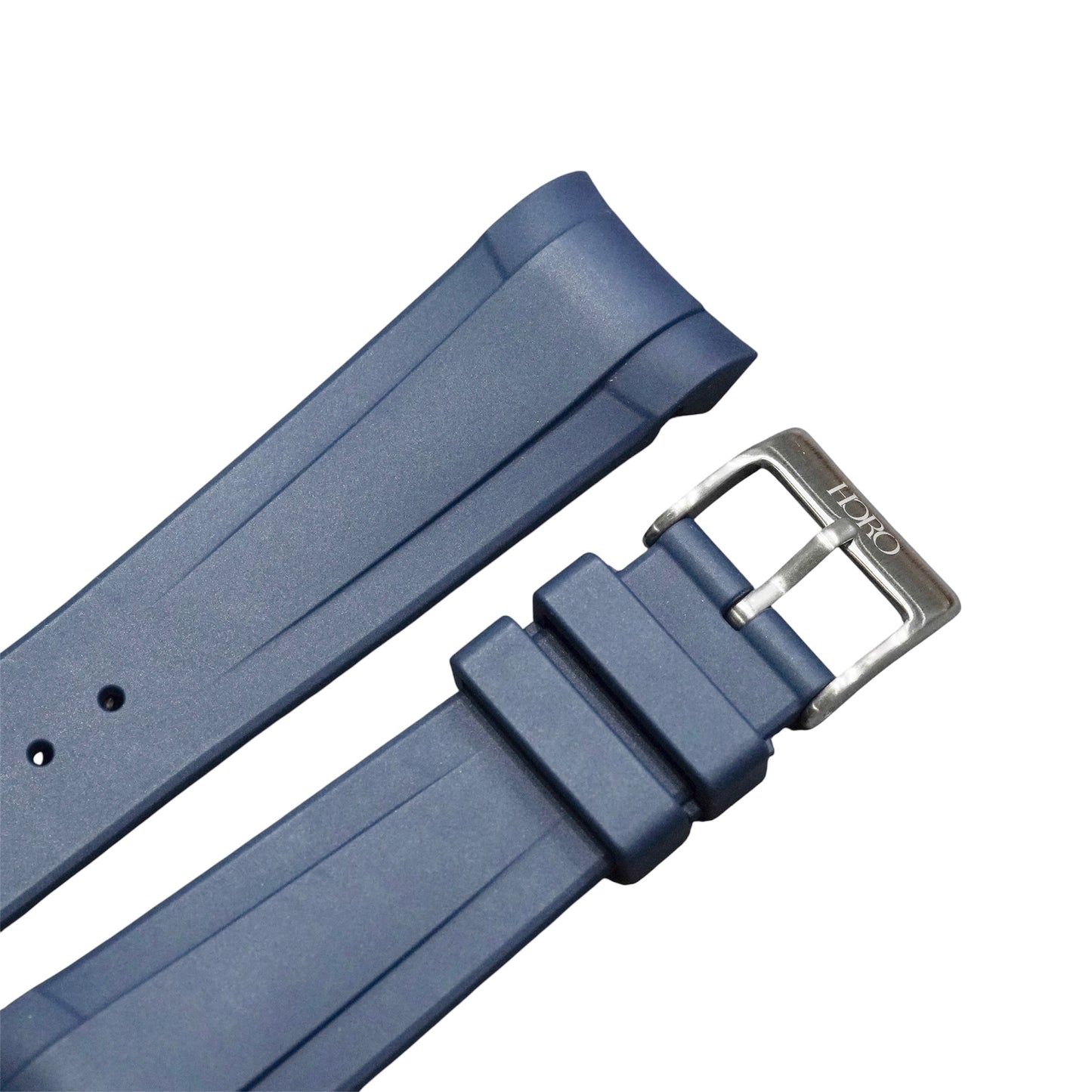 41B - Navy Curve end FKM Rubber strap for BB41