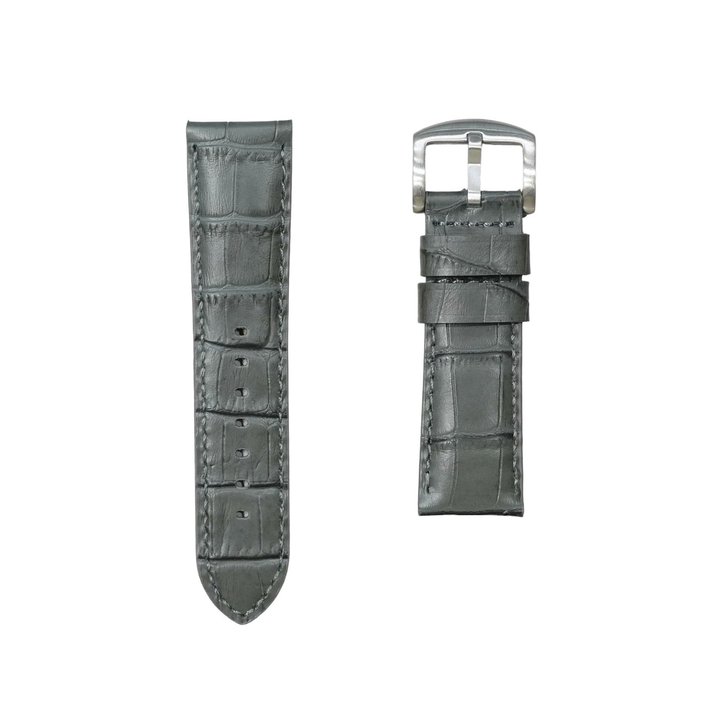 4A - Dark grey Genuine leather strap