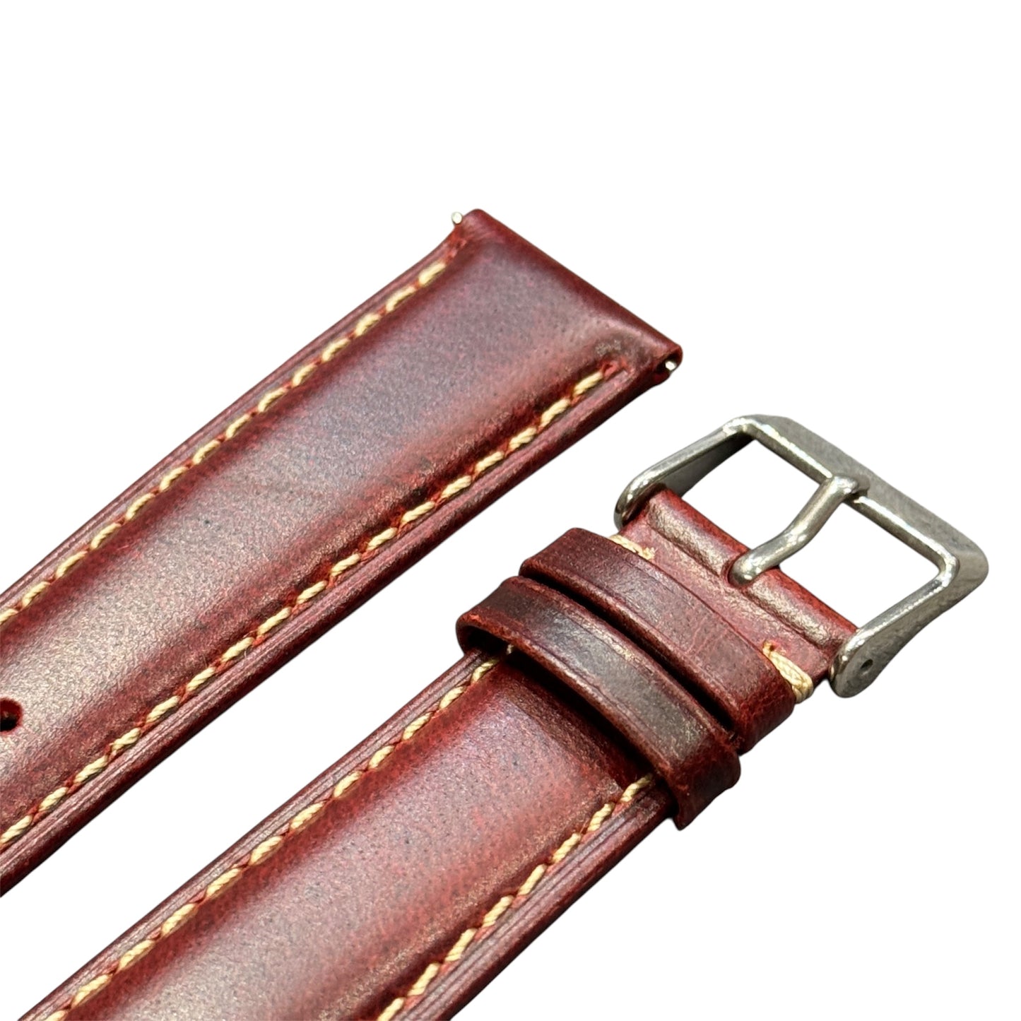 58M - Calf leather strap Burgundy