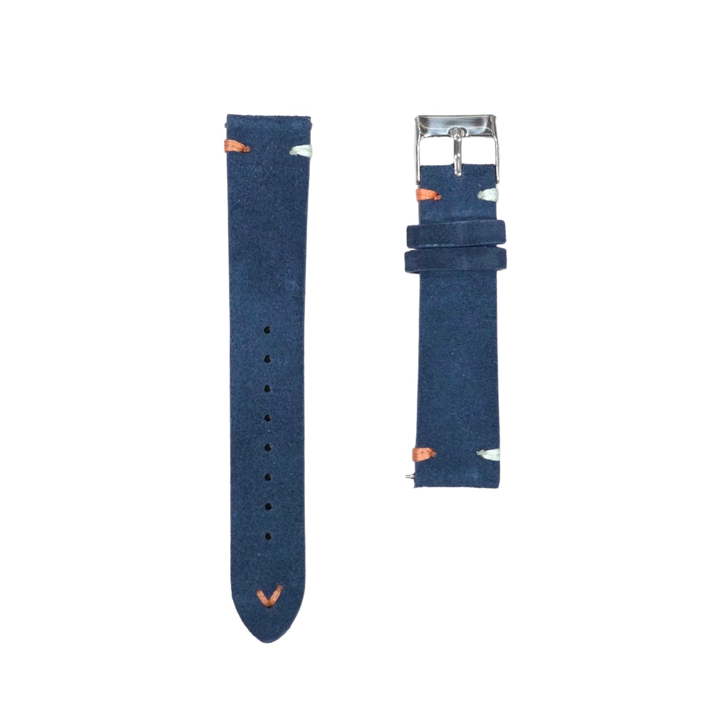 16C - Calf leather strap Dark Blue