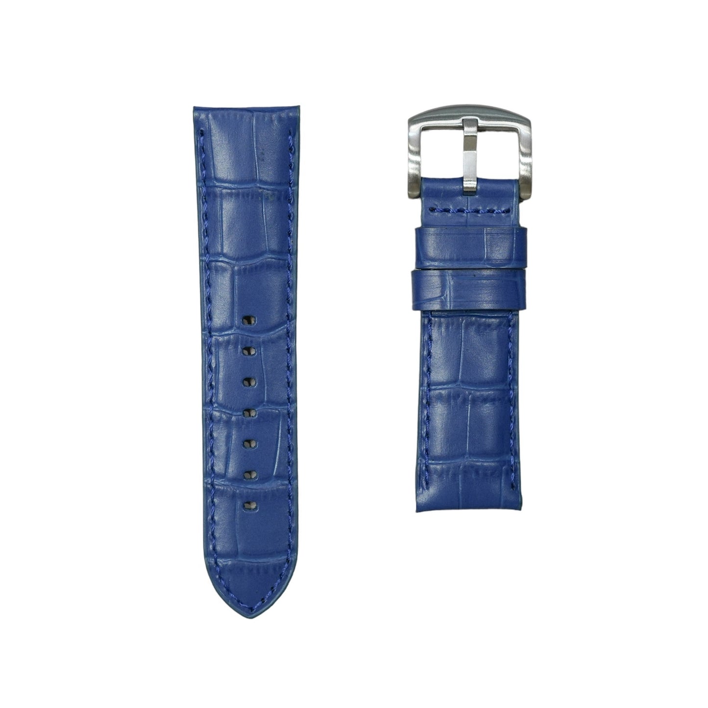 4A - Royal blue Genuine leather strap