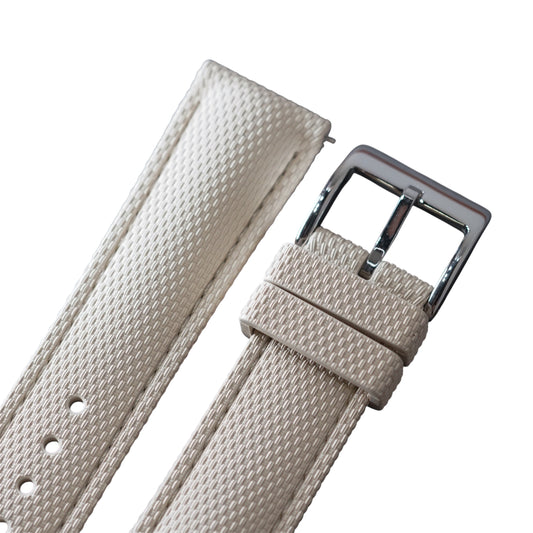 388 - Beige weave FKM Rubber strap