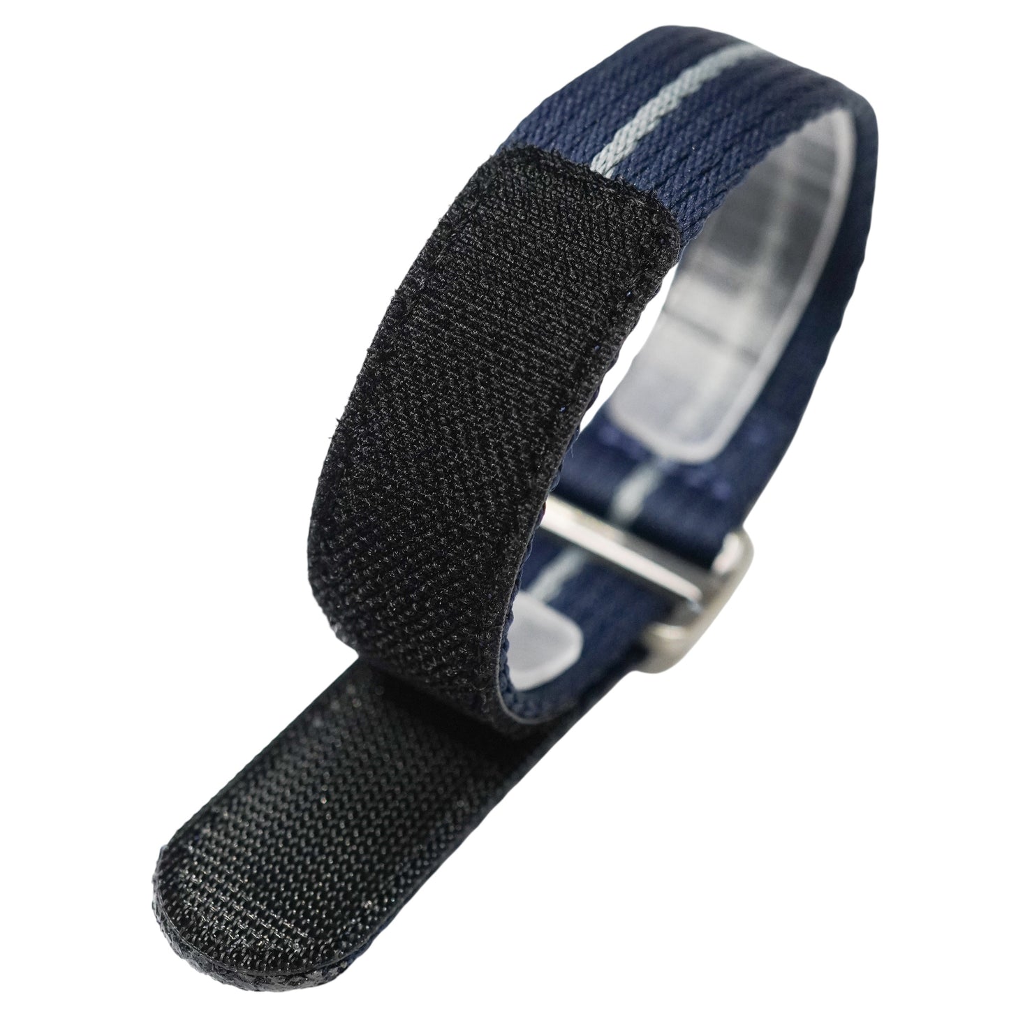 7B - Blue/Grey Velcro Nylons Fabric NATO strap