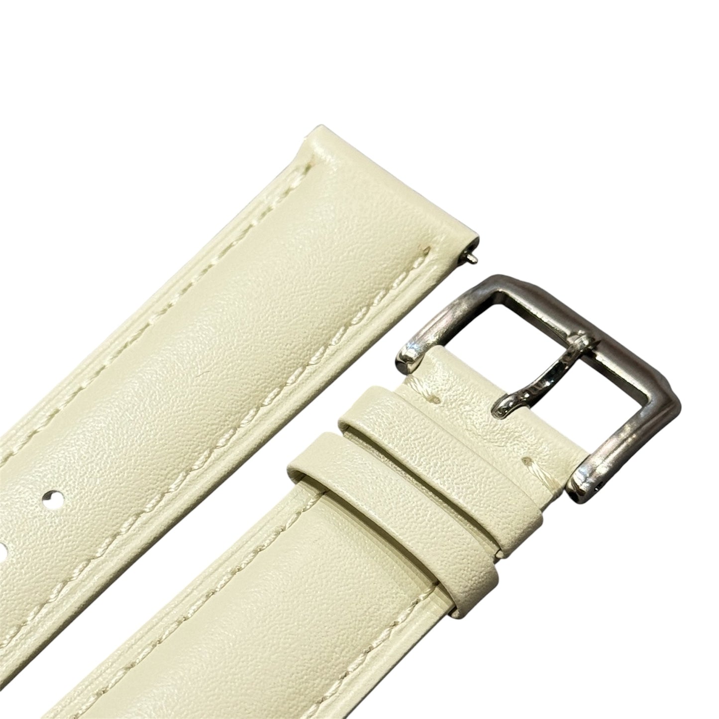 2A - Off-white Genuine leather strap