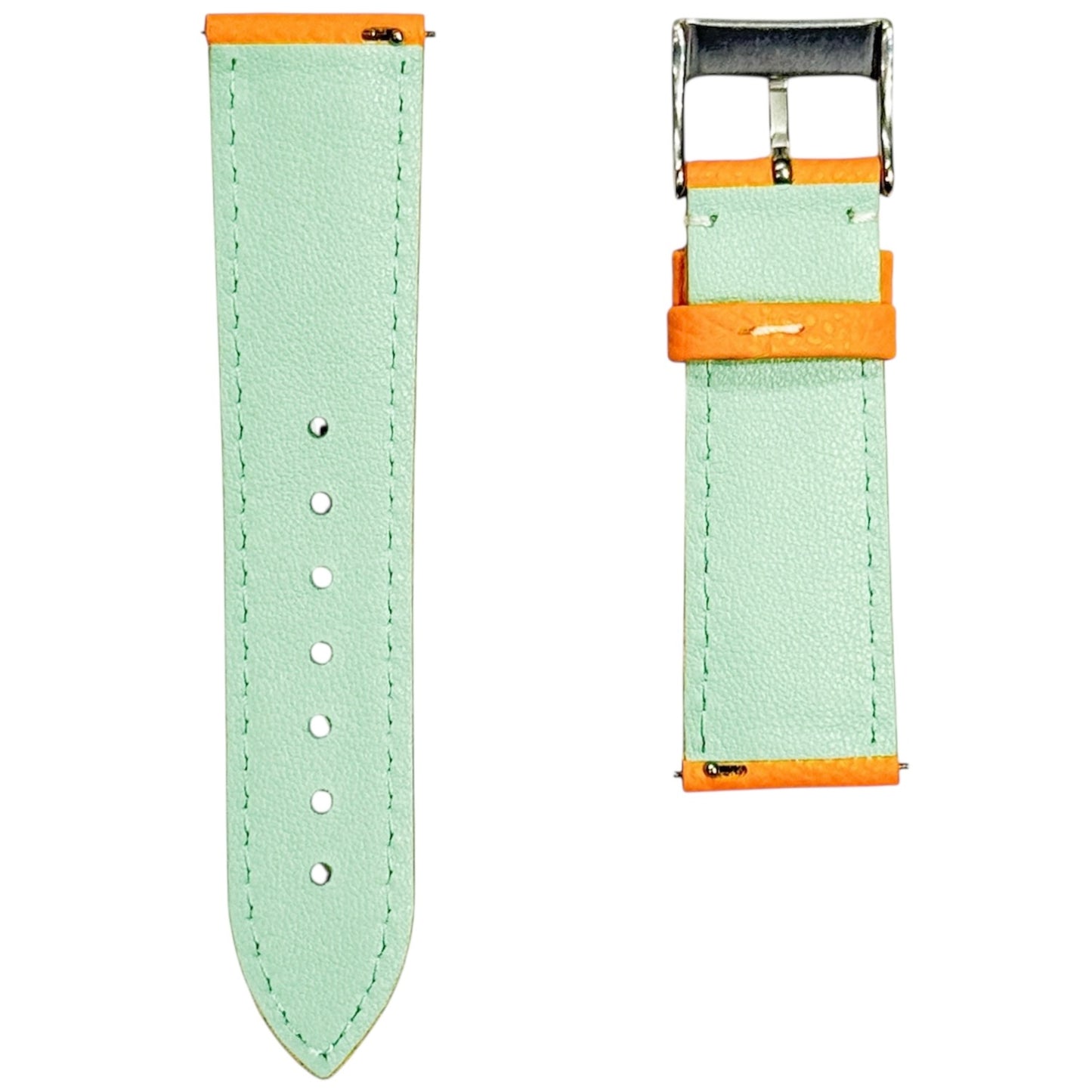 XS - Orange & Mint Calf strap