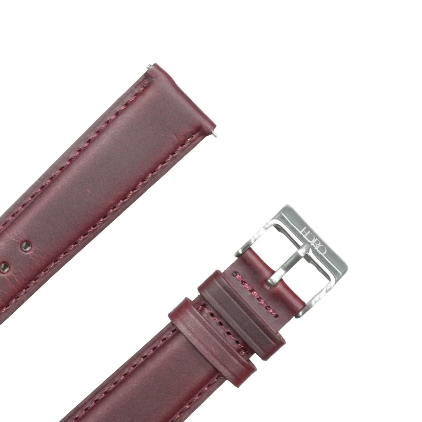 K62 - Calf leather strap Burgundy